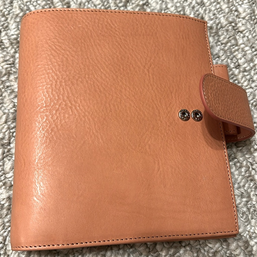 Moterm Personal Wide Planner Grapefruit leather